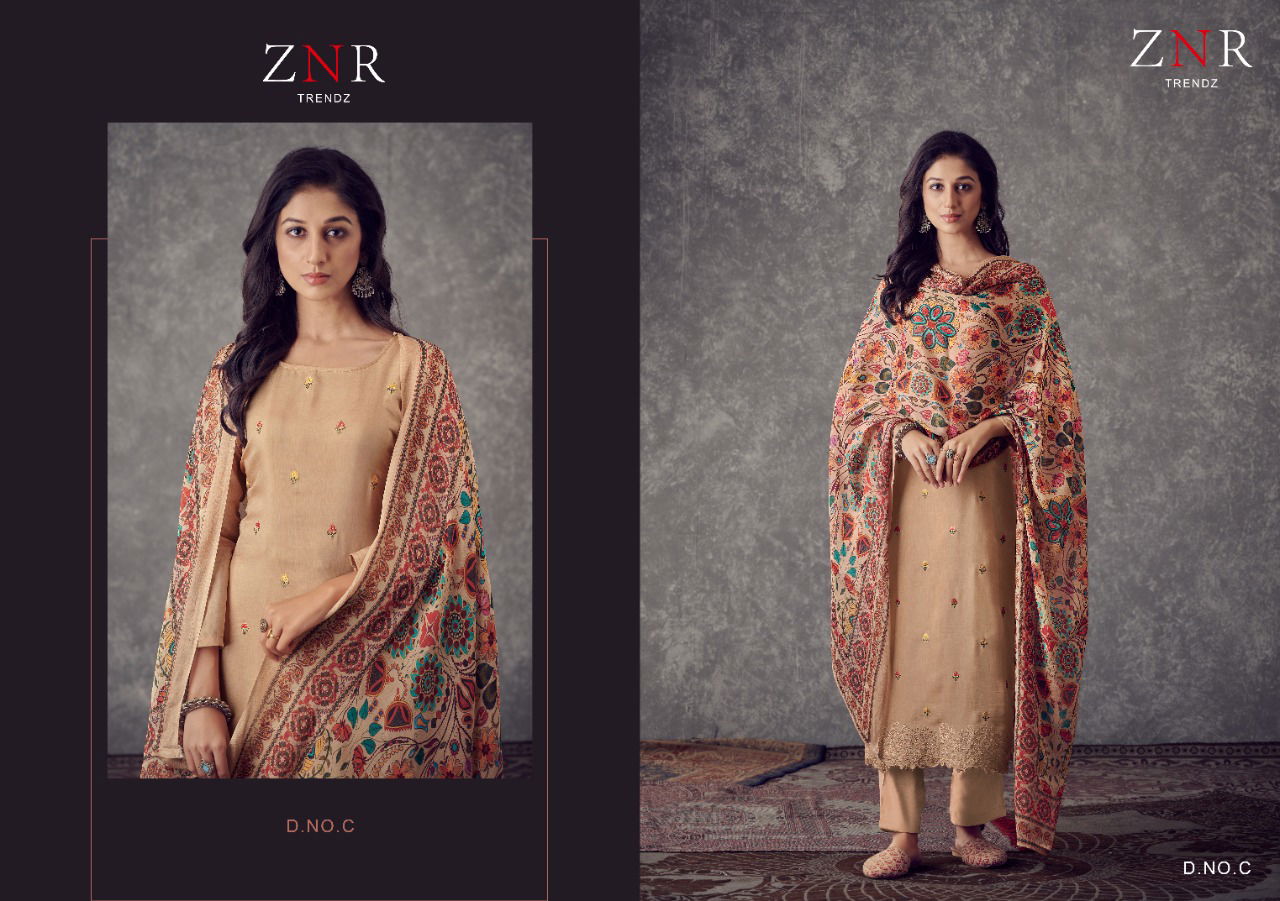 Znr Resham Fancy Festive Wear Designer Salwar Suits Collection